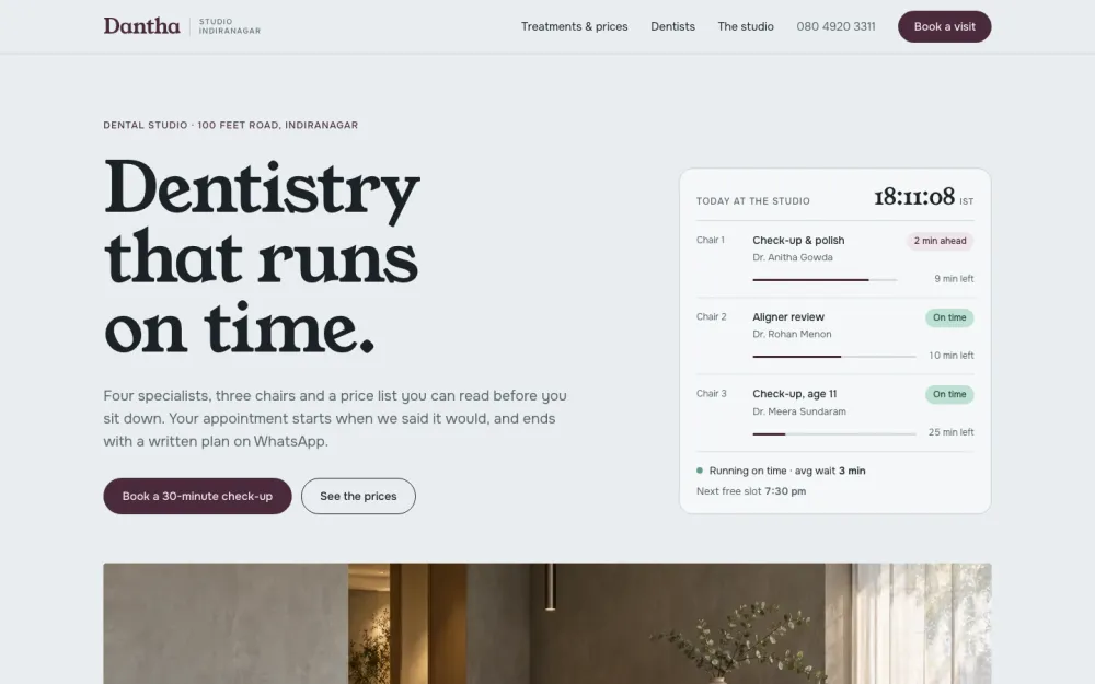 Dantha Studio homepage