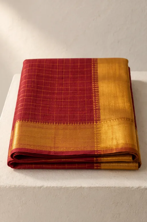 Kanchipuram silk saree, korvai border